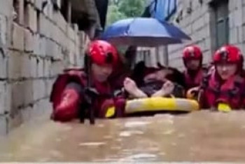 Фотография к новости: Қытайда су тасқынынан 51 мыңнан астам адам зардап шекті