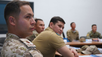 Фотография к новости: Бітімгерлер бейбіт тұрғындарды қорғауды қамтамасыз етеді – майор