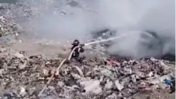 Фотография к новости: Қарағанды облысында қоқыс полигоны өртенді