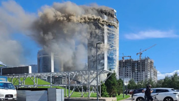 Фотография к новости: Астанада тұрғын үйдің 26-қабатынан өрт шықты