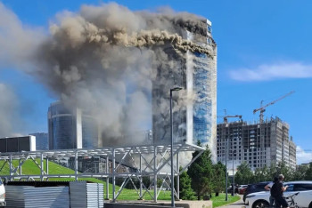 Астанада тұрғын үйдің 26-қабатынан өрт шықты