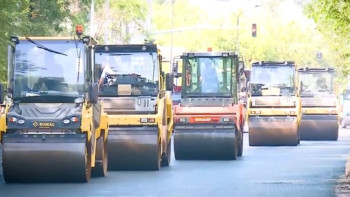 Фотография к новости: Қарағанды көшесінің біріндегі жол рекордтық мерзімде жөнделді