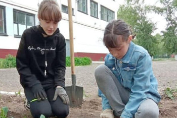 Фотография к новости: Павлодарлық оқушылар шырша отырғызуға грант ұтып алды