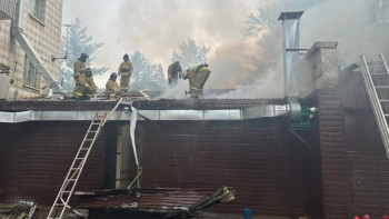 Фотография к новости: Ақмола облысында дәмханалардың бірінен өрт шықты