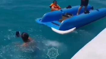 Фотография к новости: Алакөл көлінде 5 адам құтқарылды