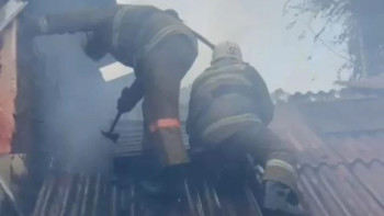 Фотография к новости: Алматыда екі қабатты кафеде өрт шықты