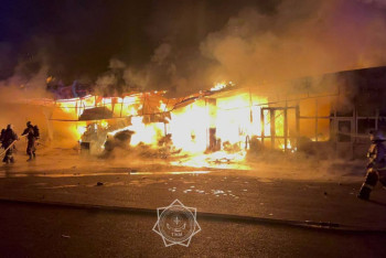 Фотография к новости: Шымкентте базар өртенді