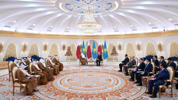 Фотография к новости: Қазақстан Президенті Қатар Мемлекетінің Әмірімен кездесті