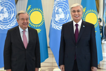 Фотография к новости: Тоқаев БҰҰ Бас хатшысы Антониу Гутерришпен келіссөз жүргізді