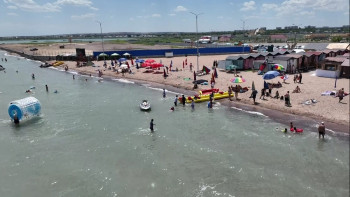 Фотография к новости: Қонаев қаласында жаңа жағажай ашылды