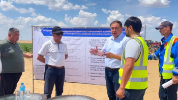 Фотография к новости: Су тасқыны. Ақтөбенің Қопа ауылындағы бөгетті күрделі жөндеу басталды