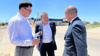 Фотография к новости: Сенатор Жамбыл облысын аралады