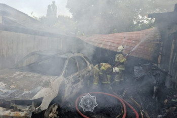 Фотография к новости: Алматы облысында ТЖМ күштері жеке үйдегі өртті сөндірді