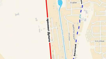 Фотография к новости: Алматыда тағы бір даңғылдың учаскесі біраз уақытқа жабылады