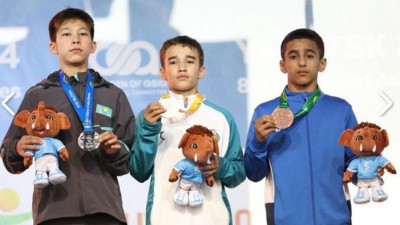 Түркістандық жас балуан "Азия балалары" ойындарынан жүлдемен оралды
