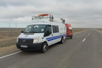 Фотография к новости: Маңғыстау облысындағы жолға ақылы жүйе енгізілді