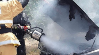 Талдықорғанда көлік өртенді