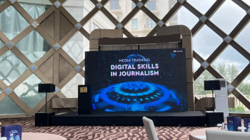 Фотография к новости: Цифрлық журналистика дәуірі. Елордалық журналистер жаңа дағды игерді