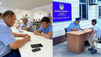 Фотография к новости: Түркістан облысының полицейлері 200-ден астам тұрғынды қабылдады