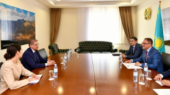 Фотография к новости: Қазақстанның Сыртқы істер министрлігінде Испанияның жаңа елшісімен кездесу өтті