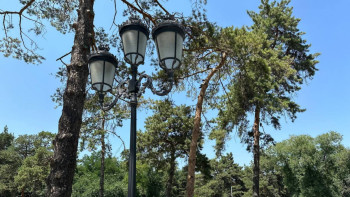 Фотография к новости: Фоторепортаж: Алматыдағы атақты саябақтың шамдары жаңартылды