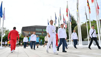 Фотография к новости: Маржықпаев пен Головкин олимпиадалық ауылға барды