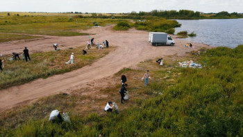 Фотография к новости: Таза Қазақстан. Астанадан 5 тоннадан аса қоқыс шығарылды