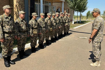 Фотография к новости: Астанада әскери міндеттілердің әскери жиындары басталды