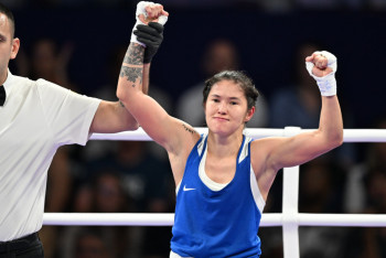 Фотография к новости: Боксшы Назым Қызайбай Олимпиаданың ширек финалына өтті