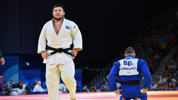 Фотография к новости: Дзюдошы Нұрлыхан Шархан Париж Олимпиадасын жеңіспен бастады