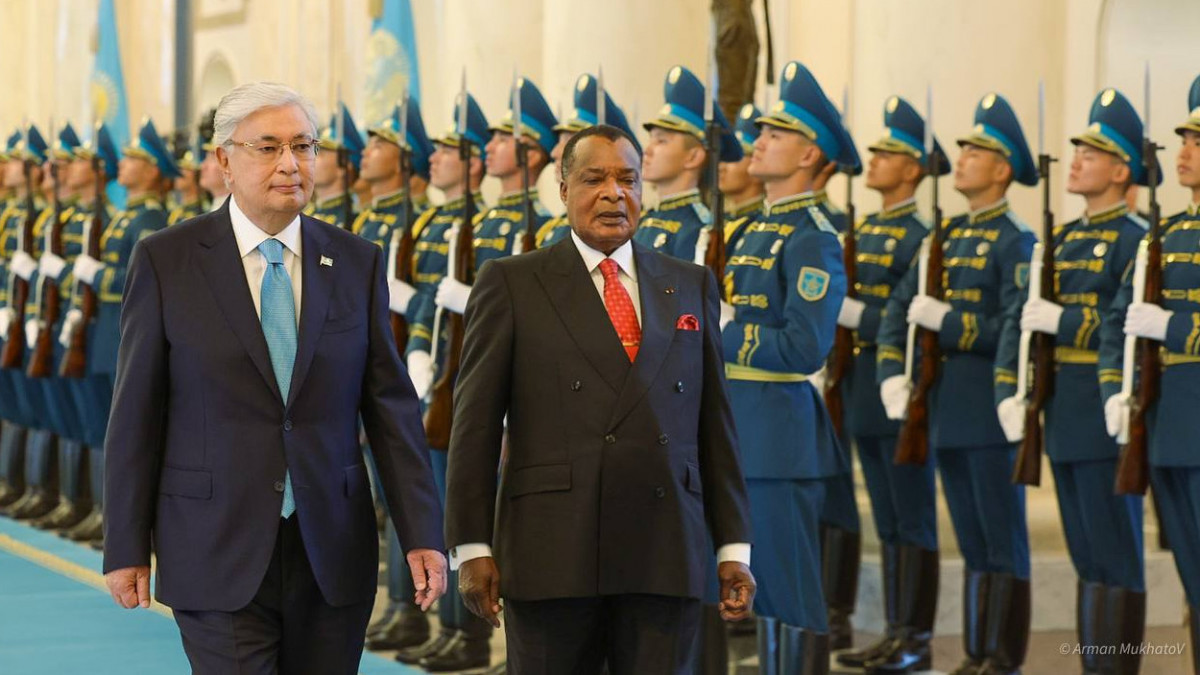 Тоқаев Ақордада Конго президентін қарсы алды