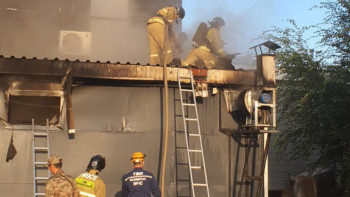 Фотография к новости: Ақтөбеде өрт сөндірілді