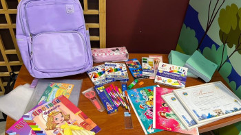 Фотография к новости: Елорданың Есіл ауданында оқушыларға оқу-құралдар таратылды