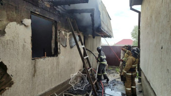 Фотография к новости: Алматы облысында монша өртенді