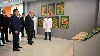 Фотография к новости: Президент жартылай фабрикаттар өндірісімен танысты