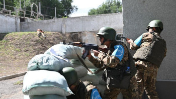 Фотография к новости: Талдықорғанда тактикалық-арнайы оқу-жаттығулар өтті