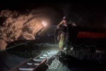 Фотография к новости: Алматы облысында экскаватор өзенге құлап кетті