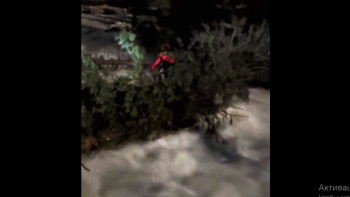 Фотография к новости: Іле Алатауында асау өзеннен өте алмаған туристер құтқарылды