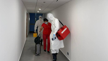 Фотография к новости: Астана мен Алматы әуежайларында маймыл шешегіне қарсы жаттығулар өтті