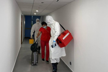 Фотография к новости: Астана мен Алматы әуежайларында маймыл шешегіне қарсы жаттығулар өтті