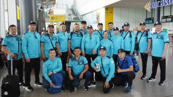 Фотография к новости: Пара спортшылар Парижге аттанды