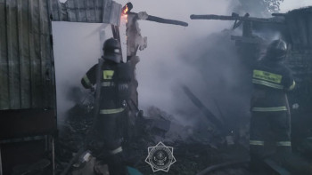 Фотография к новости: ТЖМ құтқарушылары газ баллон жарылысының алдын алды