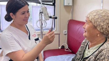 Фотография к новости: Медициналық пойыз дәрігерлері 91 мыңнан астам қызмет көрсетті