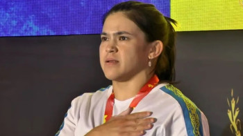 Фотография к новости: Қазақстандық спортшы қол күресінен әлем чемпионы атанды