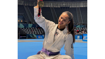Фотография к новости: Жібек Құлымбетова джиу-джитсудан әлем кубогында алтын иеленді