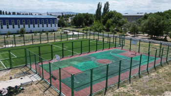 Фотография к новости: Биыл Таразда тоғыз футбол алаңшасы пайдалануға беріледі