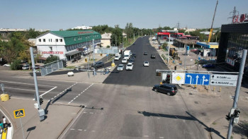 Фотография к новости: Алматыда демалыс күндері бірнеше магистральды көше жөнделді