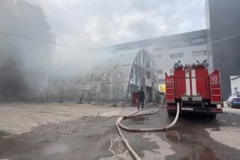 Фотография к новости: Көліктерге қызмет көрсету орталығындағы өрт сөндірілді