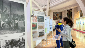 Фотография к новости: Фоторепортаж: Алматыда "Хиросима мен Нагасакиді еске алу" көрмесі ашылды