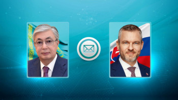 Фотография к новости: Мемлекет басшысы Словакия Президентіне құттықтау жеделхатын жолдады